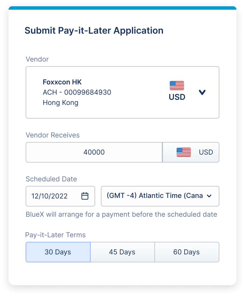 Pay it Later - Payer